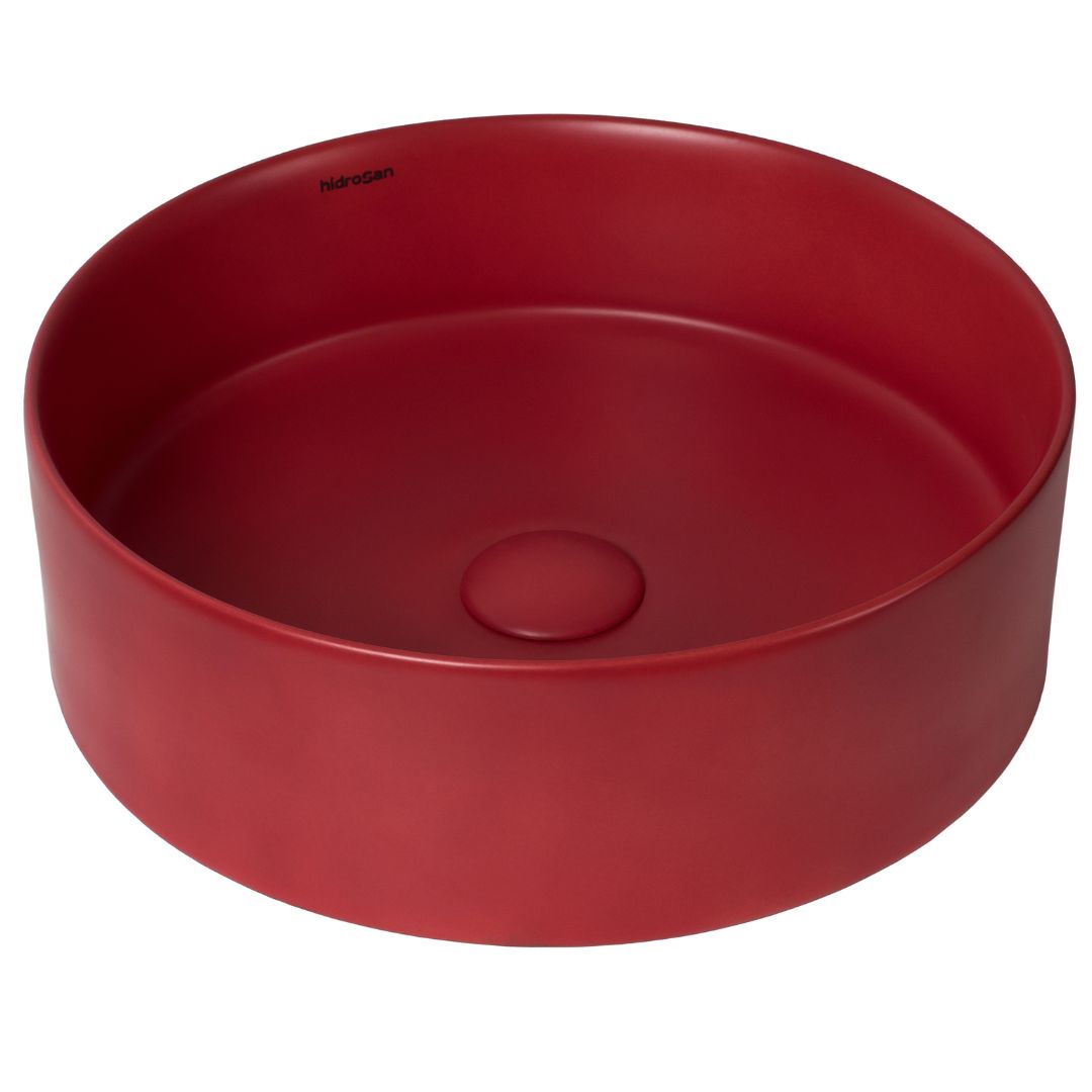 Umivaonik umetnicki 360*360*130 HIDROSAN [W1524 - Red wine matte]