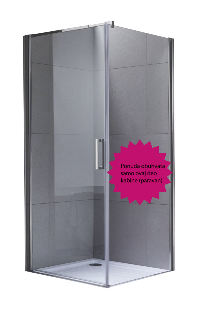 Tus paravan 90x195cm - ENJOY 6mm (walk in) - ENJOY 6mm