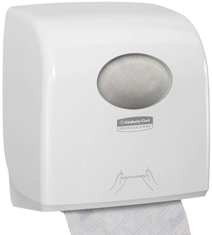 Dispenzer za ubrus u rolni AQUARIUS PUSH 7955 - beli