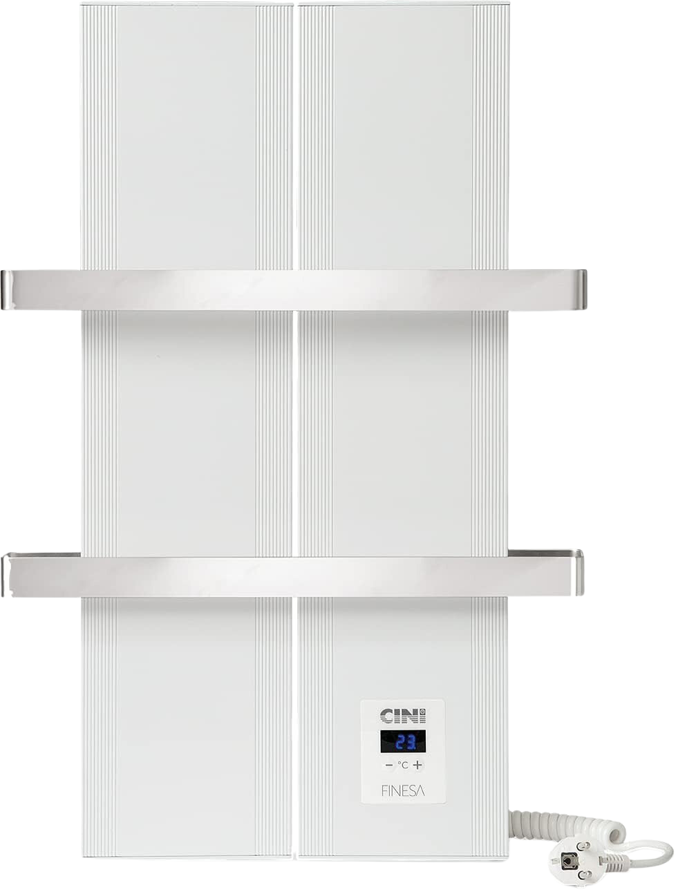 Radijator FINESA 408x1000 - beli DIGITAL-hrom precka