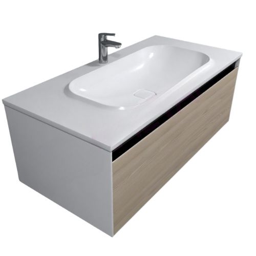 Ormaric konzolni KOLPA - PANDORA OUP 110 NATURAL 110x43,6cm [514190] - sa umivaonikom od LM