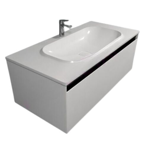 Ormaric konzolni KOLPA - PANDORA OUP 110 WHITE 110x43,6cm [514160] - sa umivaonikom od LM