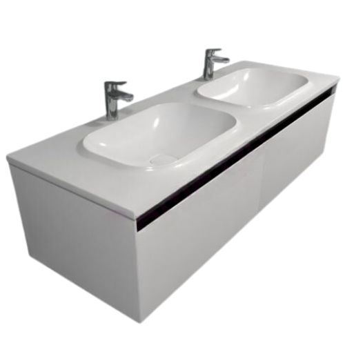 Ormaric konzolni KOLPA - PANDORA OUP 150 WHITE 150x43,6cm [514170] - sa umivaonikom od LM
