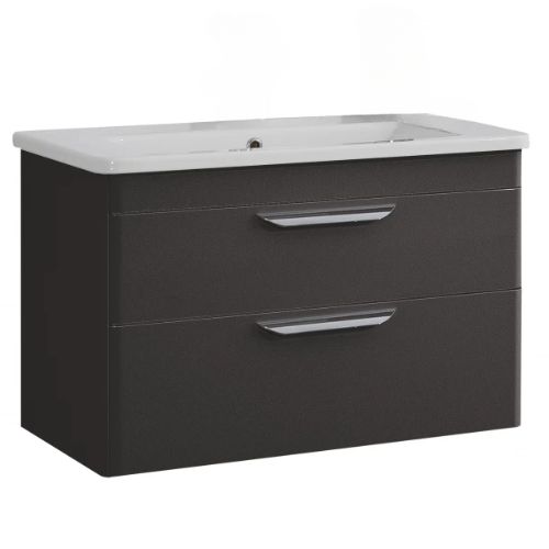 Ormaric konzolni IBANIO - VENICE-smoke 105cm + umivaonik [11105]