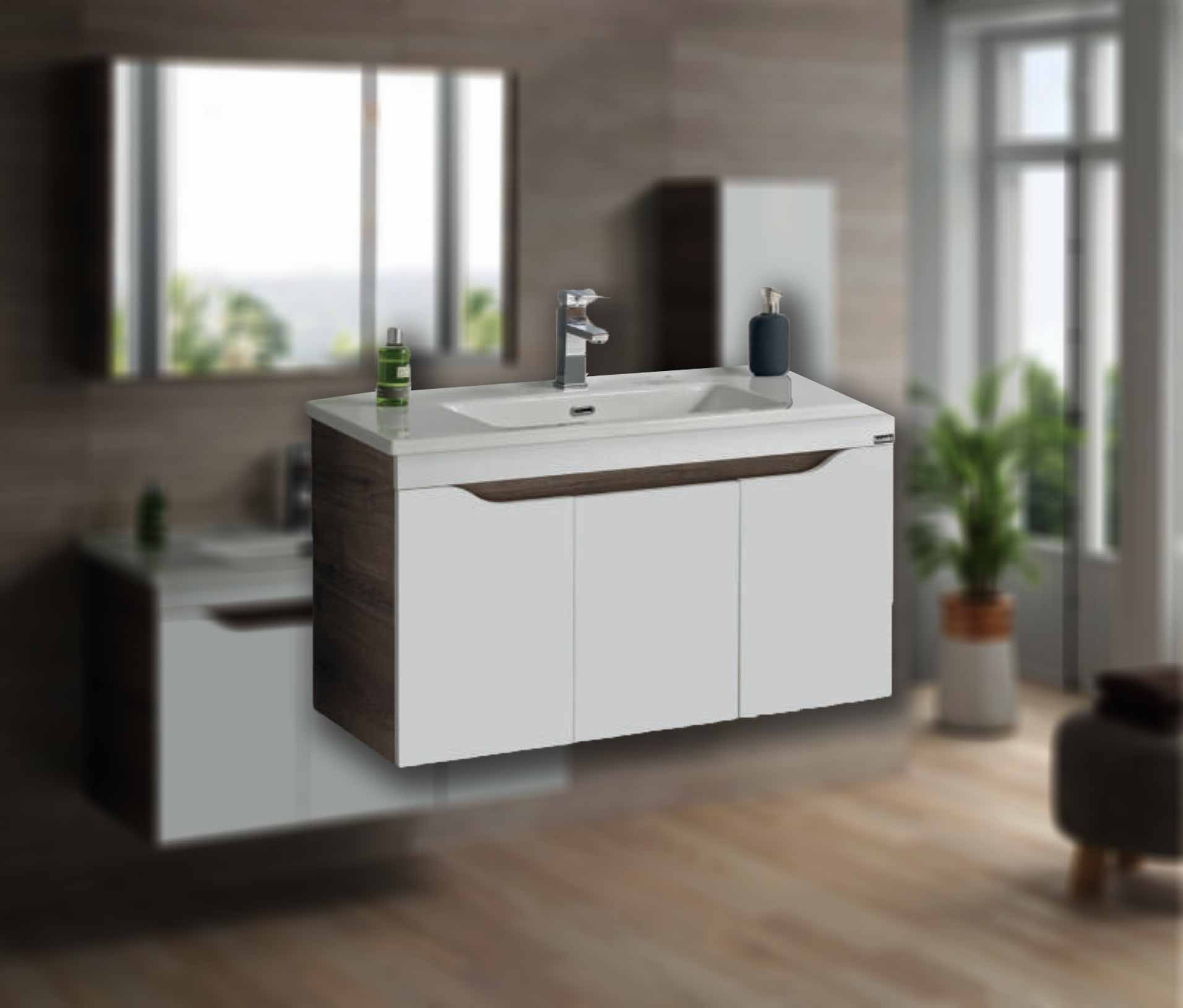Toaletni ormaric SMILE V2 100cm + umivaonik