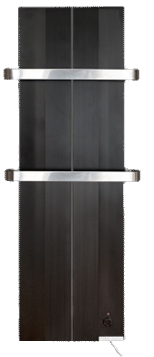 Radijator FINESA 404x1000 - crni MONO - hrom prečka