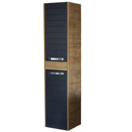 Vertikala konzolna HYDRA - DELTA hrast/antracit bez korpe 35x160