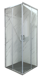 Tus paravan SGL-2202C  80x80/200cm - HYDROFIT [5/6mm, chrome]