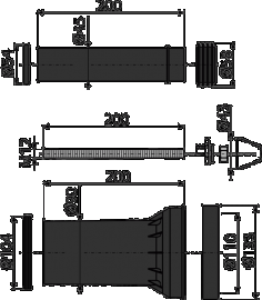 Izlivni konektor konzolne solje i odvoda SET ALCA [M900]
