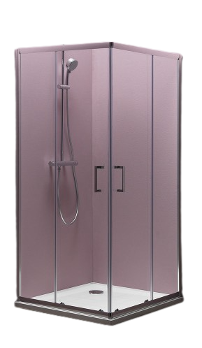 Tus paravan 90x90 KOLPA SAN - Eco Quat TKK (hrom, 5mm)