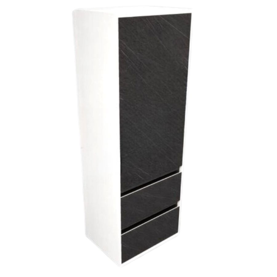 Vertikala konzolna KOLPA - PANDORA P 1301 BLACK STONE 45x130cm [514290]